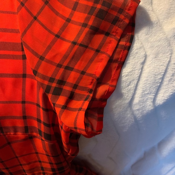 Red plaid old Navy Dress - Picture 2 of 13